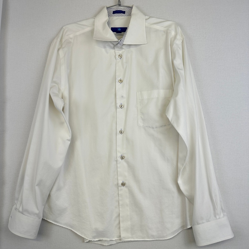 Egara Non Iron Slim Fit Dress Shirt White Men's XL 17-17.5